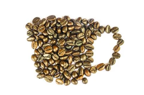 Coffee beans isolated Stock Photos