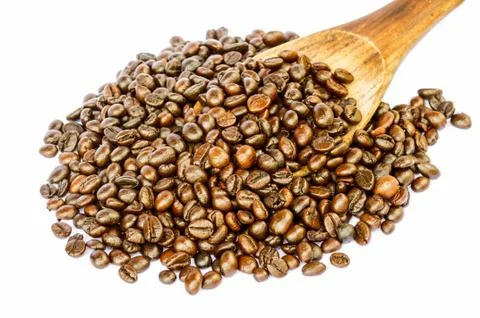 Coffee beans isolated Stock Photos