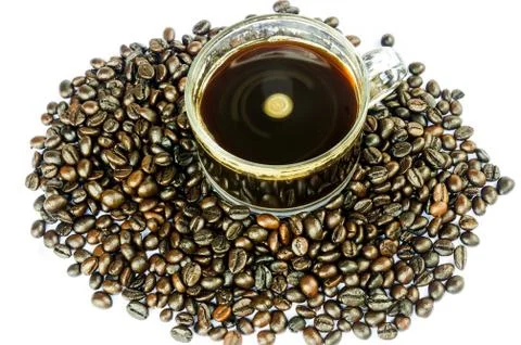 Coffee beans isolated Stock Photos