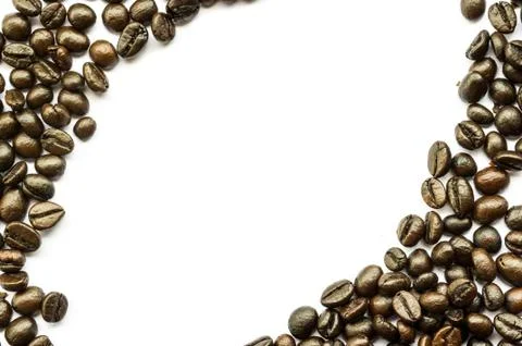 Coffee beans isolated Stock Photos