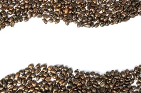 Coffee beans isolated Stock Photos
