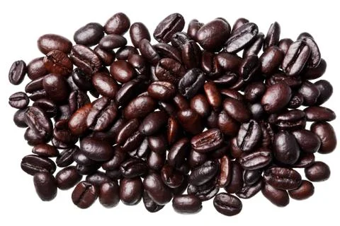 Coffee beans isolated on white background Stock Photos
