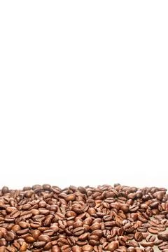 Coffee beans isolated in white background Stock Photos