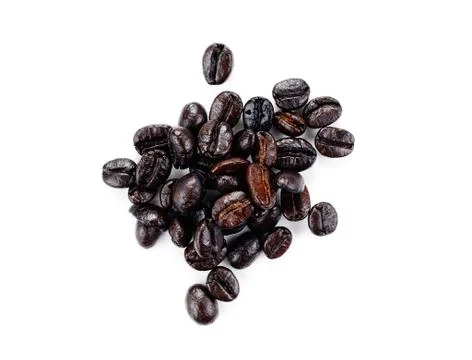Coffee Beans isolated on a white background Stock Photos