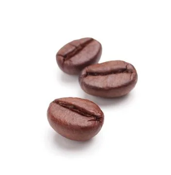 Coffee beans isolated on white background Stock Photos
