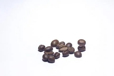 Coffee beans isolated on white background, Stock Photos