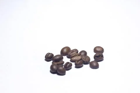 Coffee beans isolated on white background, Stock Photos