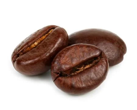 Coffee beans isolated on white background Stock Photos