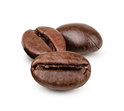 Coffee beans isolated on white background Stock Photos