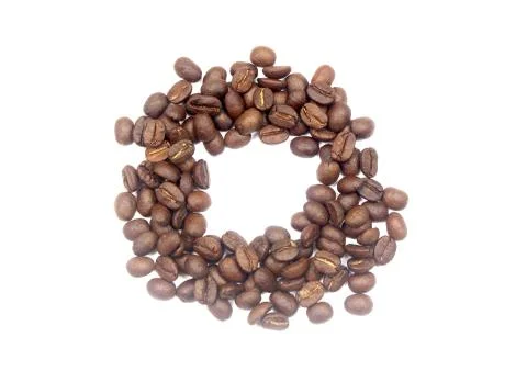 Coffee beans. isolated on a white background Foto stock
