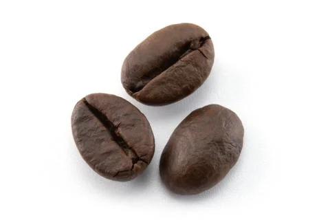 Coffee beans isolated on white background 스톡 사진