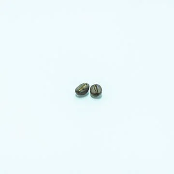 Coffee beans. Isolated on white background. Stock Photos