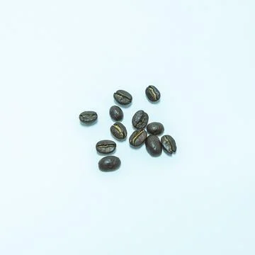 Coffee beans. Isolated on white background. Stock Photos