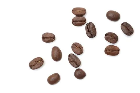Coffee beans isolated on white background Stock-Fotos