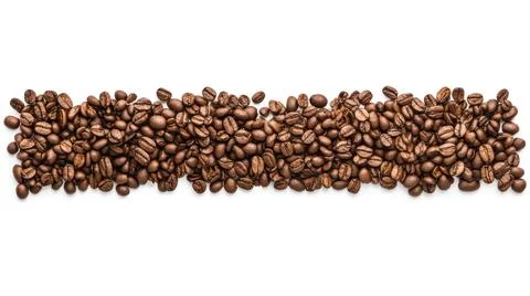 Coffee beans isolated on white background Stock Photos