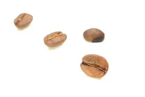 Coffee beans. isolated on a white background Stock Photos