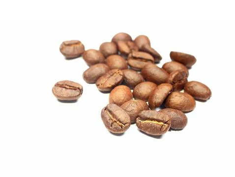 Coffee beans. isolated on a white background Stock Photos