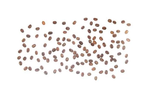 Coffee beans. isolated on a white background Stock Photos