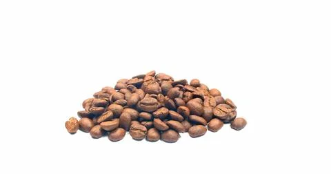 Coffee beans. isolated on a white background Stock Photos