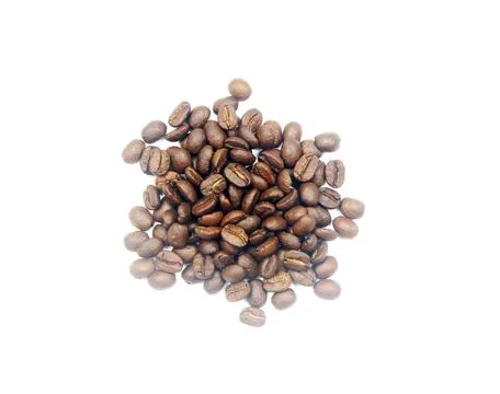 Coffee beans. isolated on a white background Stock Photos