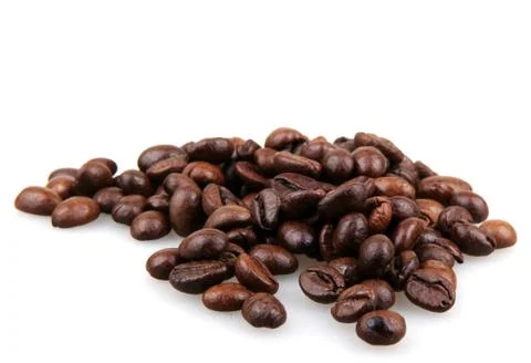 Coffee Beans isolated on white Stock Photos