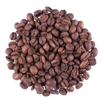 Coffee beans isolated on white Stock Photos