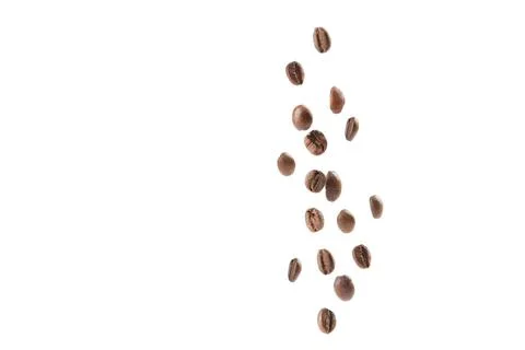 Coffee beans isolated on white Stock Photos