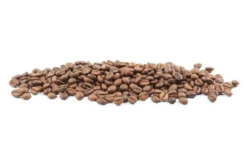 Coffee beans isolated on white 写真素材