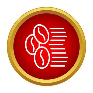 Coffee beans list icon for cafe menu Stock Illustration