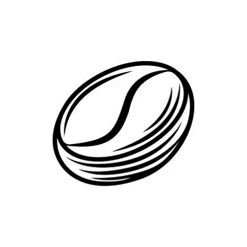 Coffee Beans Logo design vector illustration. Vintage Coffee Beans Logo vecto Stock Illustration