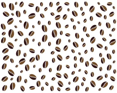 Coffee Beans Logo Template vector icon Stock Illustration