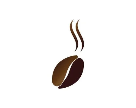 Coffee Beans Logo Template vector icon Stock Illustration