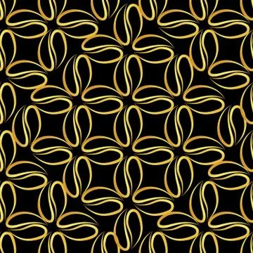 Coffee beans luxury Stock Illustration