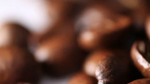 Coffee beans macro Stock Footage 70874712