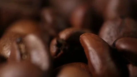 Coffee Beans Macro Stock Footage 70874771