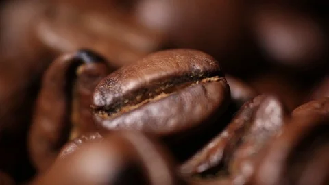 Coffee Beans Macro Stock Footage 70875078
