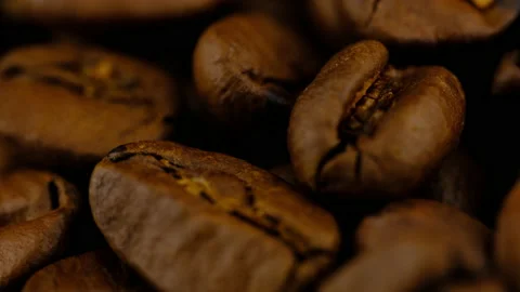 Coffee beans macro 動画素材 137627055