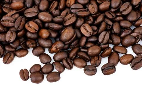 Coffee beans macro Stock Photos