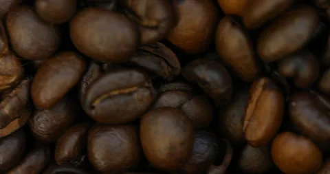 Coffee Beans Macro shot Stock Footage 329622213