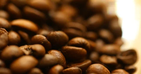 Coffee Beans Macro shot Stock Footage 329623000