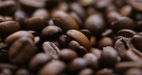 Coffee Beans Macro shot Stock Footage 329623718