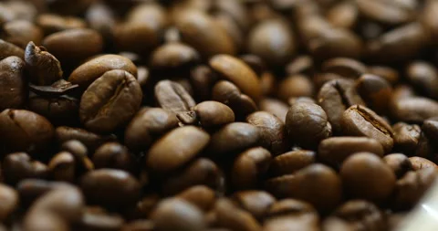 Coffee Beans Macro shot Stock Footage 329624904