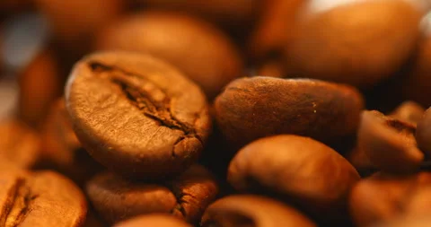 Coffee Beans Macro shot Stock Footage 329625328