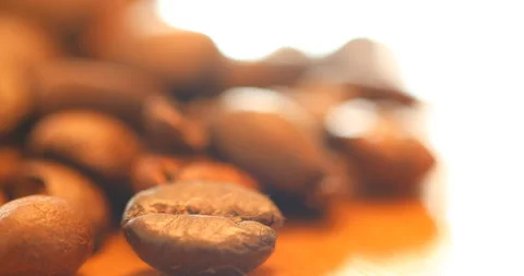 Coffee Beans Macro shot Stock Footage 329625865