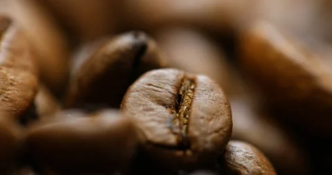 Coffee Beans Macro shot Stock Footage 330287067