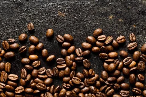 Coffee beans on old table the coffee beans on old table Copyright: xZoonar... Stock-Fotos