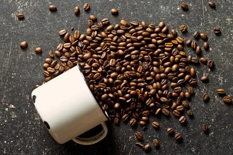 Coffee beans on old table the coffee beans on old table Copyright: xZoonar... Stock-Fotos