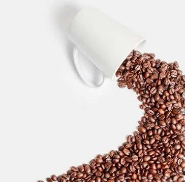 Coffee beans path Stock Photos