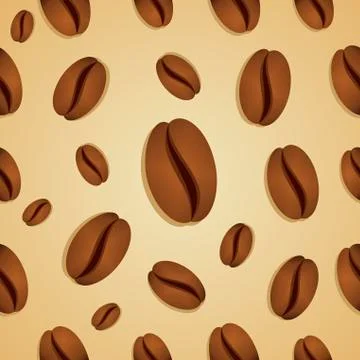 Coffee beans pattern イラスト素材