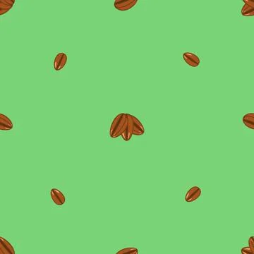 Coffee beans pattern Иллюстрация